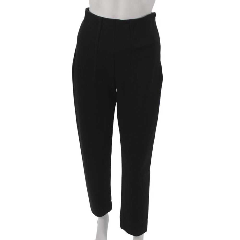 High Womens Ankle Pants Black Rayon Viscose Size 8